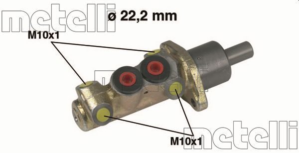 Головний гальмівний циліндр METELLI 050196 - zapix