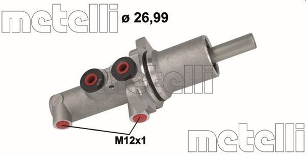 Головний гальмівний циліндр METELLI 051144 - zapix