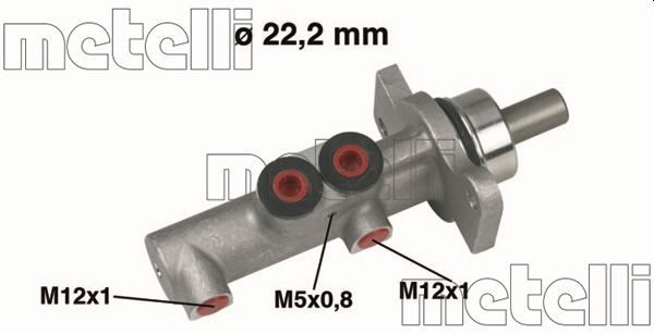 Головний гальмівний циліндр METELLI 050423 - zapix