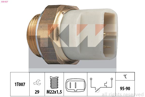 Датчик вмикання вентилятора KW 550027 - zapix