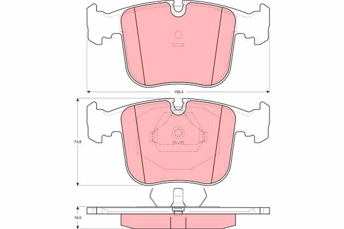 Гальмівні колодки дискові TRW GDB1118 - zapix
