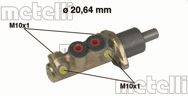 Головний гальмівний циліндр METELLI 050039 - zapix
