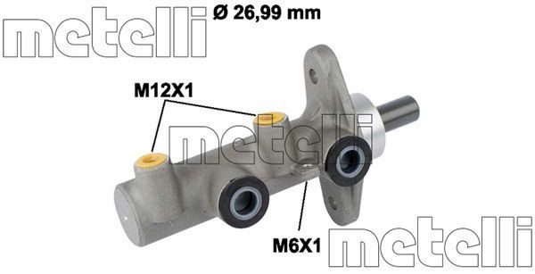 Головний гальмівний циліндр METELLI 050821 - zapix