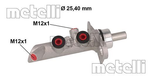 Головний гальмівний циліндр METELLI 050891 - zapix