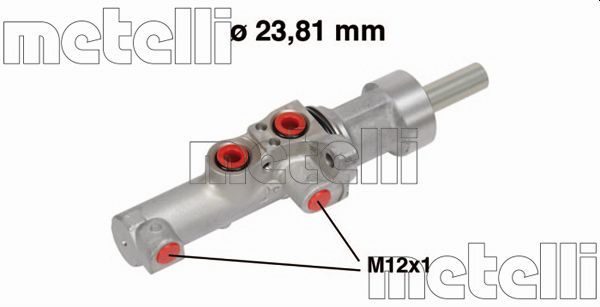 Головний гальмівний циліндр METELLI 050550 - zapix