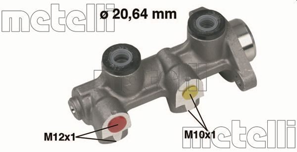Головний гальмівний циліндр METELLI 050190 - zapix