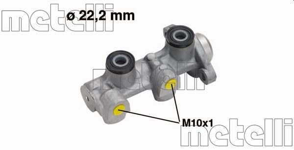 Головний гальмівний циліндр METELLI 050511 - zapix