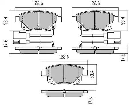 Гальмівні колодки дискові FREMAX FBP1452 - zapix