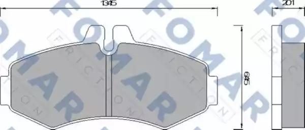 Гальмівні колодки дискові FOMAR FRICTION FO678681 - zapix
