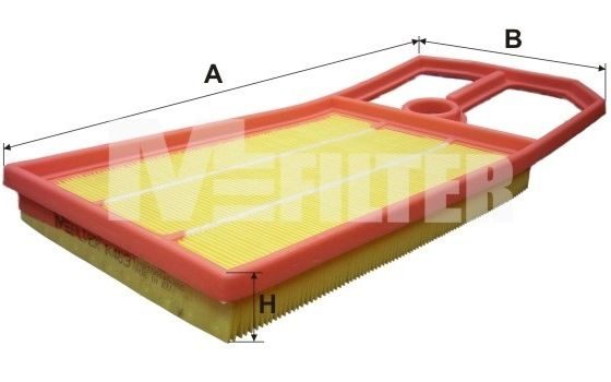 Повітряний фільтр MFILTER K463 - zapix
