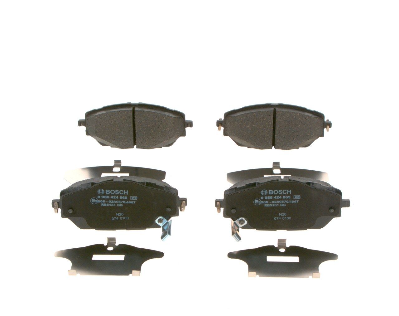 Гальмівні колодки дискові BOSCH 0986424865 - zapix