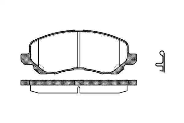 Гальмівні колодки дискові WOKING P904312 - zapix
