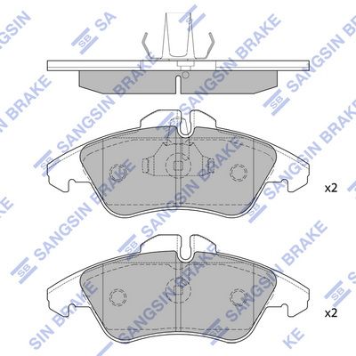Тормозные колодки дисковые HI-Q SP1273A