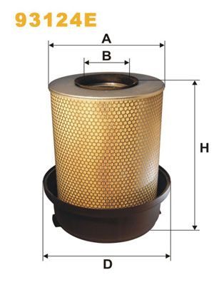 Повітряний фільтр WIX FILTERS 93124E - zapix