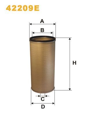 Воздушный фильтр WIX FILTERS 42209E