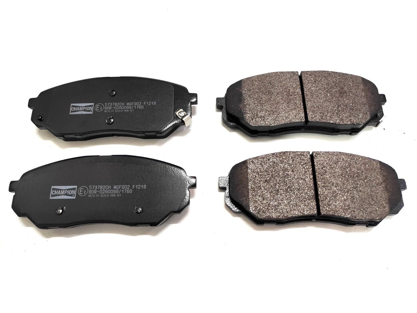 Гальмівні колодки дискові CHAMPION 573782CH - zapix