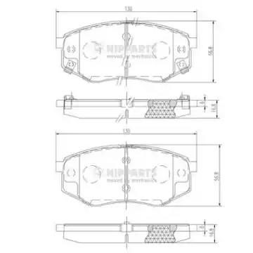 Гальмівні колодки дискові NIPPARTS N3600545 - zapix