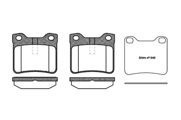 Гальмівні колодки дискові WOKING P221310 - zapix