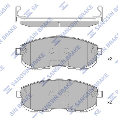 Гальмівні колодки дискові HI-Q SP1107FB - zapix