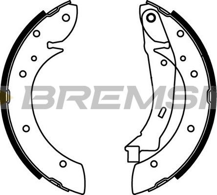 Гальмівні колодки ручника (барабанні) BREMSI GF0106 - zapix