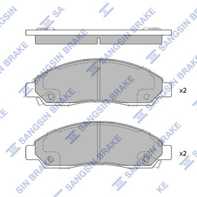 Гальмівні колодки дискові HI-Q SP1408 - zapix