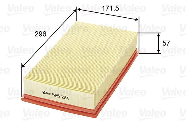 Повітряний фільтр VALEO 585264 - zapix
