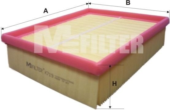 Повітряний фільтр MFILTER K719 - zapix