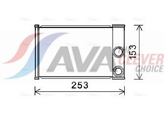 Радіатор пічки AVA QUALITY COOLING OLA6680 - zapix