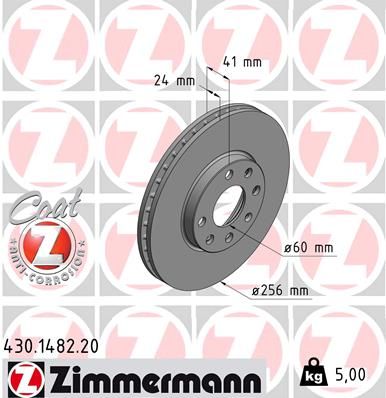 Гальмівний диск ZIMMERMANN 430148220 - zapix