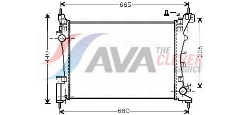 Радіатор охолодження двигуна AVA QUALITY COOLING FTA2318 - zapix