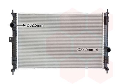 Радіатор охолодження двигуна VAN WEZEL 40012707