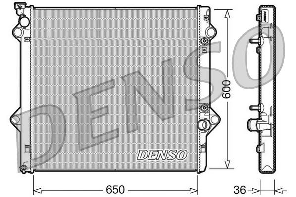 Радіатор охолодження двигуна DENSO DRM50049 - zapix