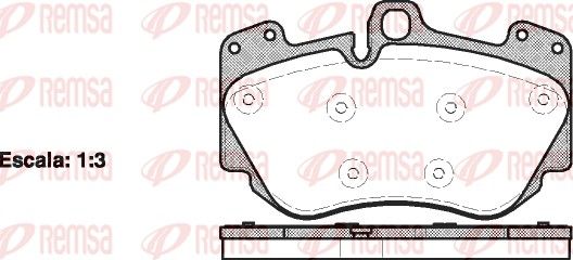 Гальмівні колодки дискові REMSA 114010 - zapix