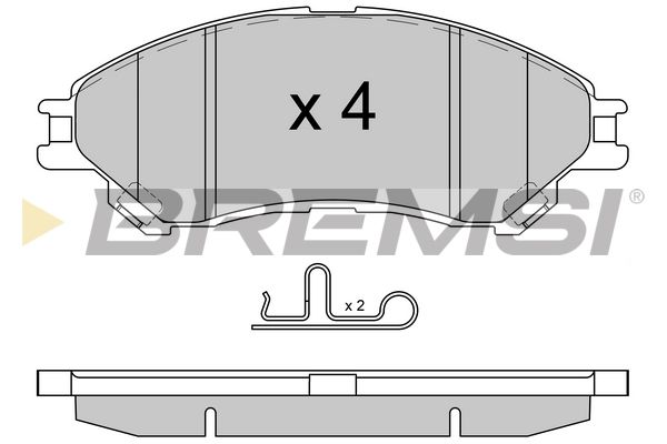 Гальмівні колодки дискові BREMSI BP3603