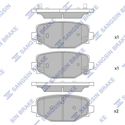 Гальмівні колодки дискові HI-Q SP4198 - zapix