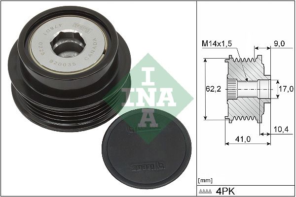 Муфта генератора SCHAEFFLER INA 535033810 - zapix