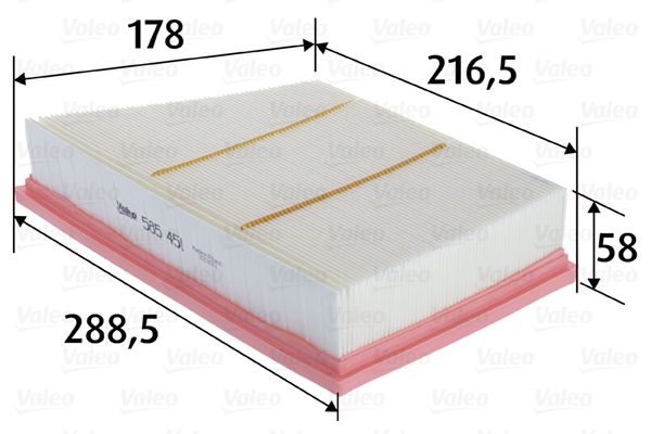 Повітряний фільтр VALEO 585451