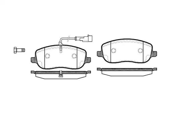 Гальмівні колодки дискові WOKING P979331 - zapix