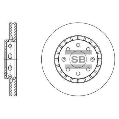 Гальмівний диск HI-Q SD3056 - zapix