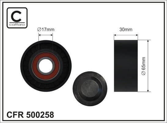 Ролик натяжний ременя приводного CAFFARO 500258 - zapix