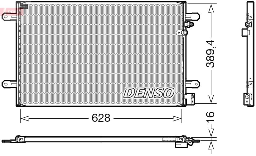 Радіатор кондиціонера DENSO DCN02037 - zapix