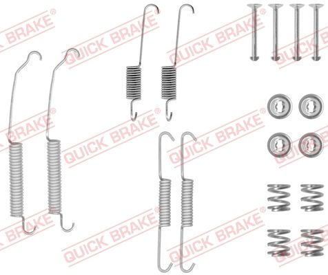 Монтажний комплект барабанних гальмівних колодок QUICK BRAKE 1050701 - zapix