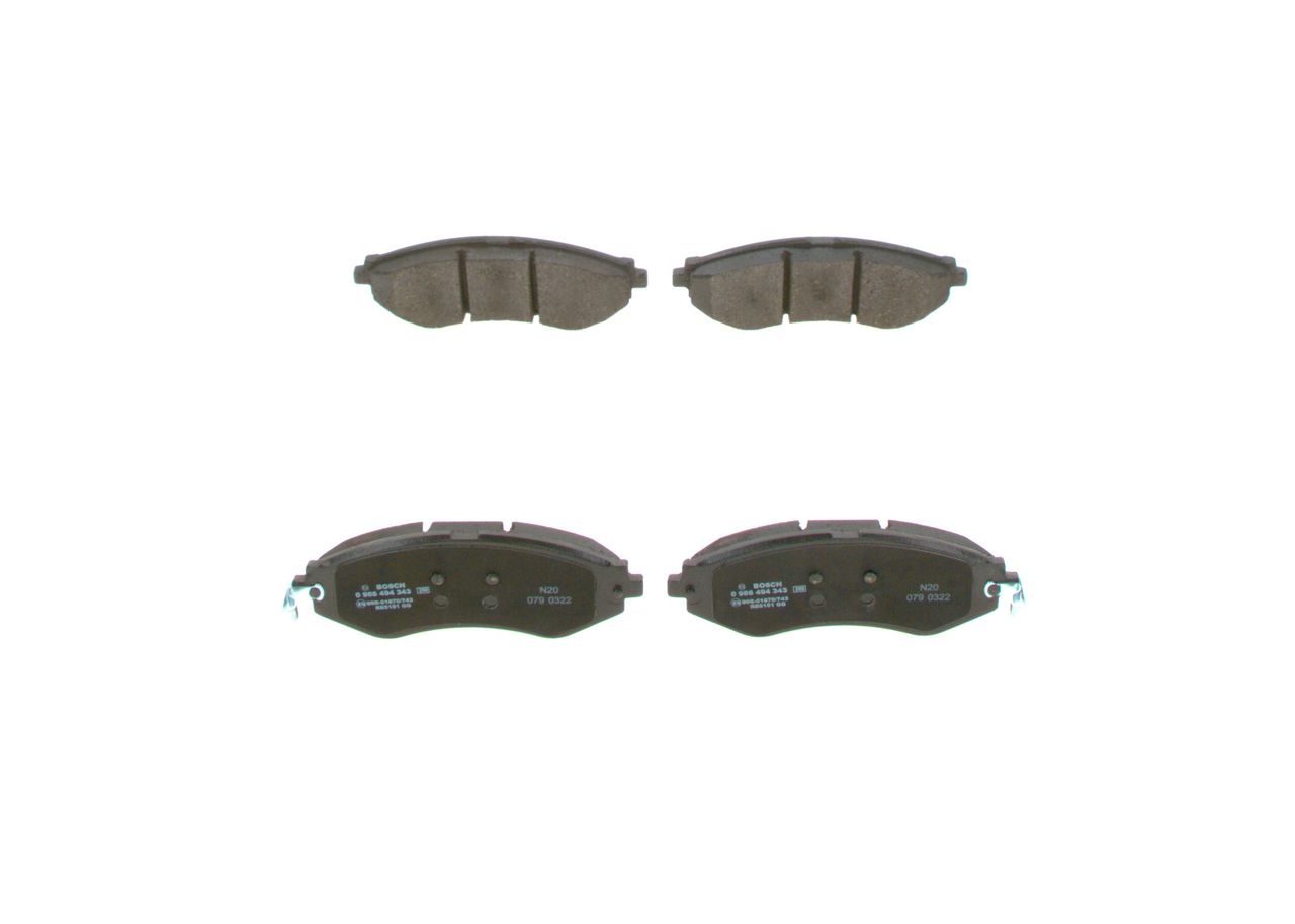 Гальмівні колодки дискові BOSCH 0986494343 - zapix