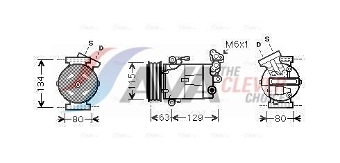 Компресор кондиціонера AVA QUALITY COOLING RTAK384 - zapix