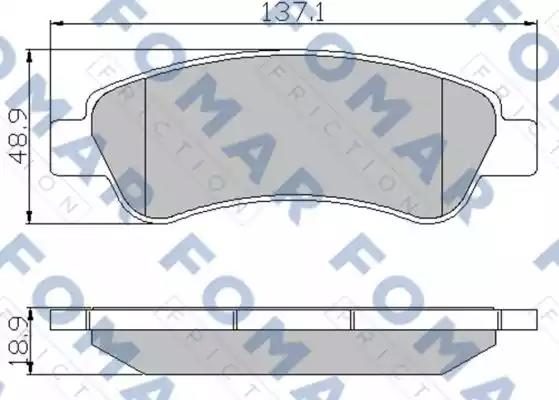 Гальмівні колодки дискові FOMAR FRICTION FO924381 - zapix