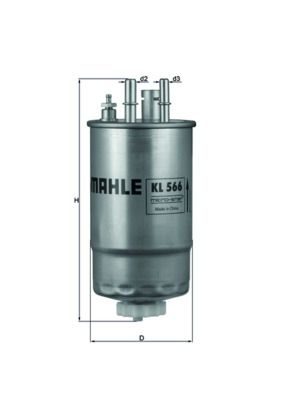 Паливний фільтр MAHLE KL566 - zapix