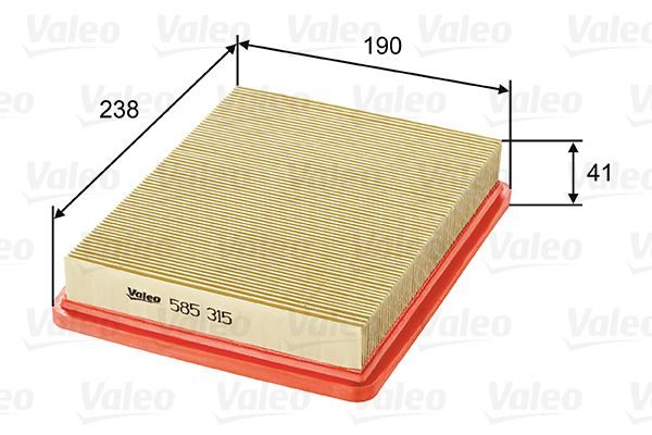 Повітряний фільтр VALEO 585315 - zapix