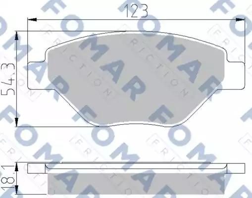 Гальмівні колодки дискові FOMAR FRICTION FO914381 - zapix