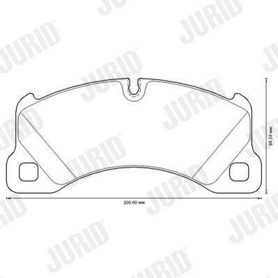 Гальмівні колодки дискові JURID 573329JC - zapix