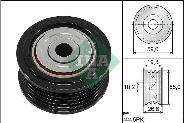 Обвідний ролик ременя приводного SCHAEFFLER INA 532086010 - zapix